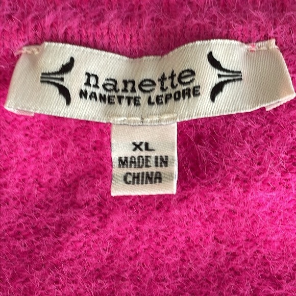 Nanette Lepore Pink Fuzzy Cardigan - Picture 5 of 6